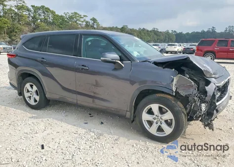 2021 Toyota Highlander L z USA, uszkodzony, nr VIN 5TDBZRBH4MS117881